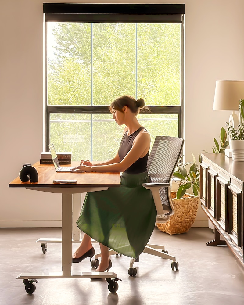 Receptionist at work